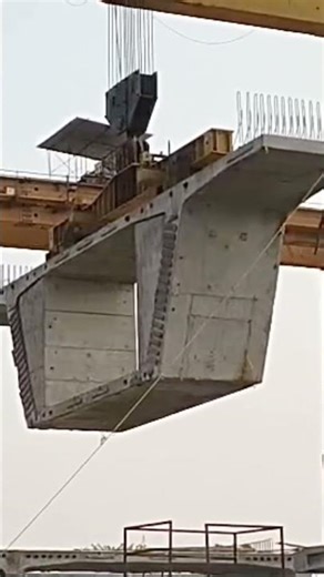Extradosed bridge segment shifting #bridge #construction #road #highway