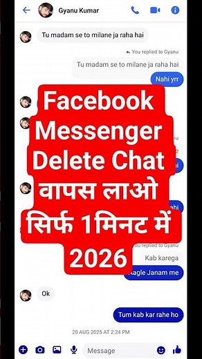 facebook messenger chat delete recovery | messenger delete conversation recovery | facebook | 💎