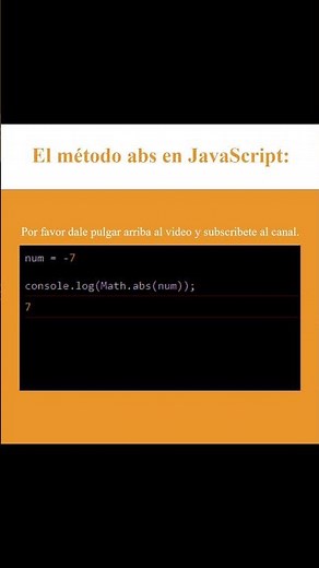 El método abs en JavaScript (AJTekniko)