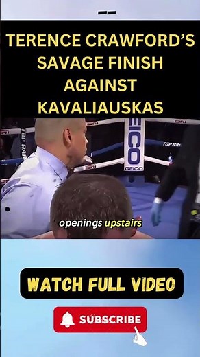 Terence Crawford’s Savage Finish Against Kavaliauskas part 2