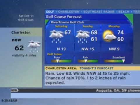 TWC Weatherscan- Charleston, SC- Oct. 11, 2025- 9:37AM EDT