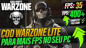 Call Of Duty Warzone Lite Para PC Fraco | Como Aumentar o FPS do Warzone Ao Máximo
