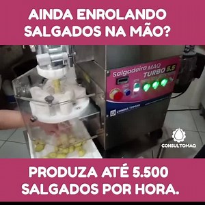 Alta lucratividade: as máquinas que irão mudar sua vida estão aqui! 😱 😌 Com a Salgadeira Maqturbo 5.5, Masseira Mexe Massa e a Empanadeira da Consultomaq você pode produzir os seus salgados com mais comodidade e alta com lucratividade. Trabalhamos com diversas formas de pagamento que facilitam a aquisição da sua tão sonhada máquina para salgados. ➡️ Veja as condições que separamos para você: ✅ Pagamento por Boleto em até 45X* Pessoa Jurídica;* ✅ Pagamento por Boleto em até 24X* Pessoa Física*;