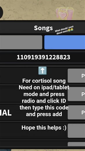 ID's that are working on mm2? #mm2 #mm2fyp #roblox