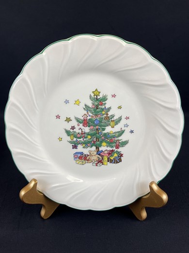 Vintage Nikko Christmas Tree Plates (set of 8) - Happy Holidays China - Etsy