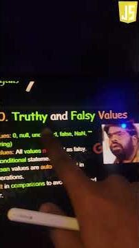 truthy and falsy in Java script #js #javascript #cs