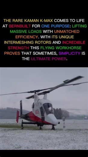 K-MAX Helicopter in Action | The Ultimate Heavy-Lift Machine#Helicopter #RareMachines #HeavyLift🚁