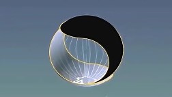 太极漩涡的科学演示，太极图是立体的，而且是动态旋转的！