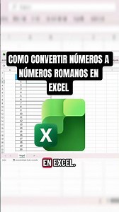 Como convertir números a números romanos en Excel #youtubeshorts #excel #windows #subscribe #word
