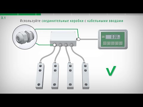 3. Load cell connected in parallel, 4-6 wire cables, distance from power cable