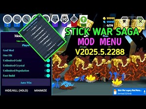 Stick War Saga Mod Menu - V2025.5.2288 😁