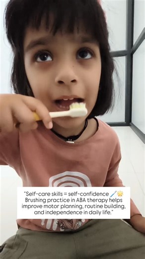 Little Achievers occupational therapy center on Instagram: "“Teaching daily living skills through play and practice 🪥💪 In ABA therapy, even small routines become big achievements!” 💪Why this activity (tooth brushing practice)? • Builds independence in daily living skills • Improves fine motor coordination and hand control • Teaches routine following and step-by-step sequencing • Supports personal hygiene awareness • Increases attention and task completion • Reduces prompt dependency over time