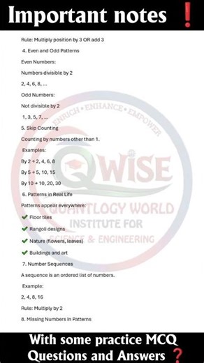 Patterns + Math = Magic! ✨ #PatternsInMathematics #MathShorts#STEMLearning #MathMagic#education