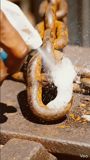 Rusty Chain Link Restoration | Satisfying Rust Removal Transformation