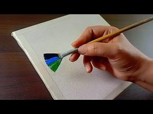 🌼 Easy way to Paint Spring Night Scenery / Acrylic Painting Tutorial / DEMONSTRATION#153