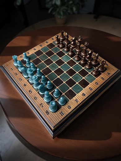 Handmade Wooden Chess Set With Resin Pieces, Custom Luxury Chess Board With Drawer Storage, Personalized Gift for Men, Dad - Etsy