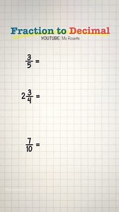 Hiw to convert fraction to decimal using division #mathlove #mathematics #maths #mathtutor #tutorial #LearnMath #mathreview #education #knolwedge #trendingpost #viralvideoシ | Math Love