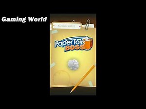 Paper Toss Boss Game Android/iOS Gameplay