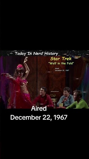 The Star Trek episode "Wolf in the Fold" aired December 22, 1967.