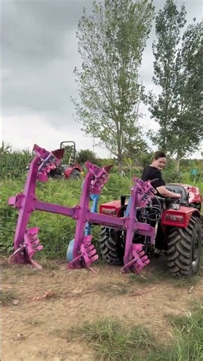 Let's test drive it in the fields, the Greenhouse King 904 tractor. #Agriculture #Tractor #FourWheel