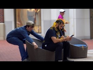 Chair Pulling Confetti Prank!!