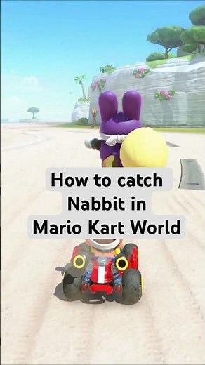Catching Nabbit in Mario Kart World #nintendoswitch2 #mariokartworld #nabbit #gaming #shorts