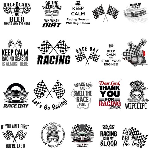 Race Day PNG Bundle | Racing Car Clipart | Motorsport Sublimation Designs | Printable PNG Pack - Etsy