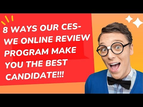 8 WAYS HOW OUR CES-WE ONLINE REVIEW PROGRAM MAKE YOU THE BEST CANDIDATE