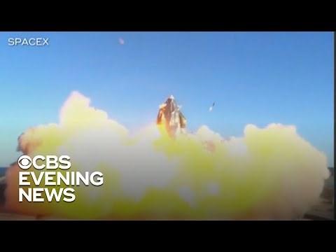 SpaceX rocket test flight ends in fiery explosion