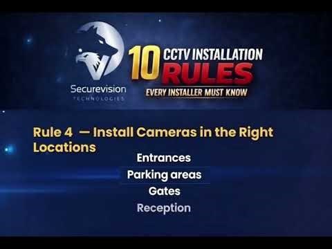 10 CCTV Installation Rules Every Installer Must Know