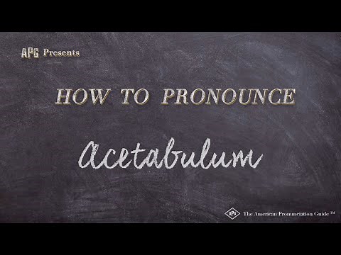 How to Pronounce Acetabulum (Real Life Examples!)