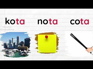 60 sukukata #kvkv Latih Tubi BM-Terjemahan BI | BacaCepat Prasekolah #bahasamelayu #sukukataterbuka