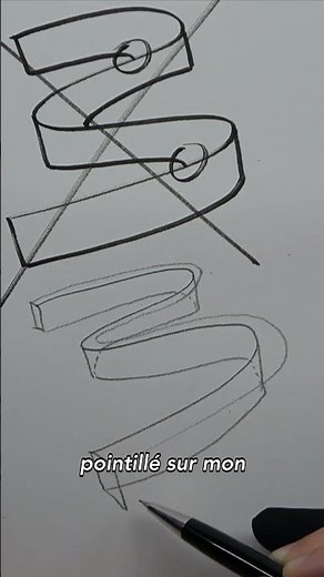 How to draw a ribbon.