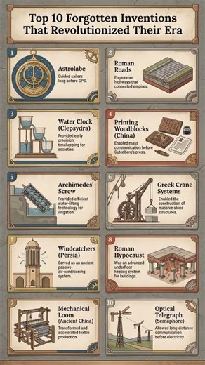 Top 10 Forgotten Inventions That Revolutionized Their Era