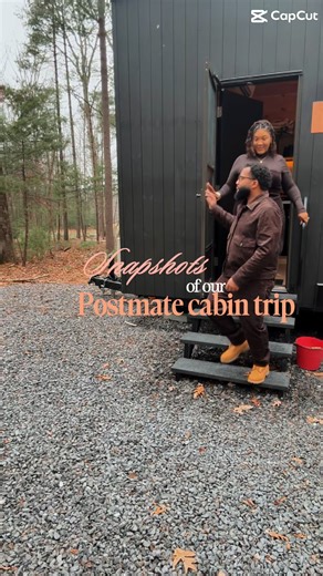 Cabin getaway #Postmates #Cabin