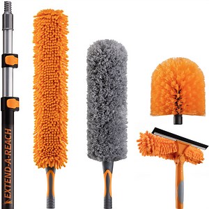 High Reach Cleaning Kit with Extension Pole - The Ultimate Dusting Kit