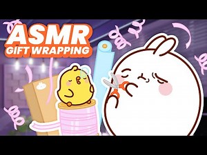 Cute cartoon characters makes ASMR | Paper, ribbon and more satisfying sounds