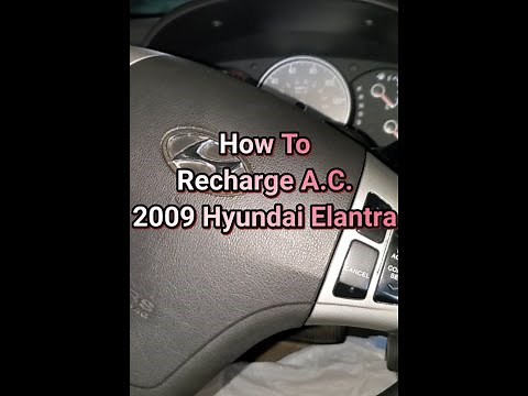 How To Recharge Air Conditioner 2009 Hyundai Elantra