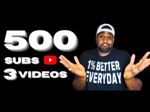 From ZERO Subs to 500 Subs with 3 Videos || How To (3-minutes)