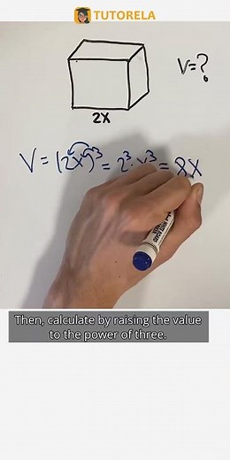 Calculate Cube Volume: Solving for 8X³ #Math #Cuboids #Cubes