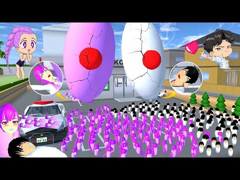 GIVING BIRTH TO 1,000 RUMI AND JINU BABIES K-POP DEMON HUNTERS 💜🤍 SAKURA School Simulator