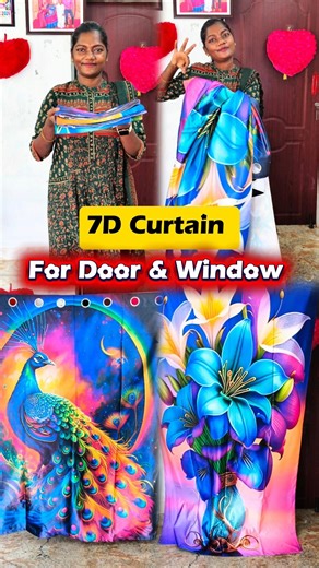 7D Door Curtains For Door & Window 🤩 @Meesho #meesho #curtains #dress #viral #trending