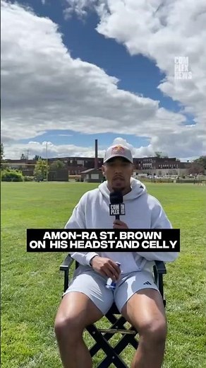 Amon-Ra St. Brown on his headstand celly 🏈 #complexnews