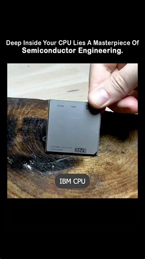 AI | Tech | Business 👇🏻 on Instagram: "🚨 CPU Teardown Reveals Microscopic Silicon City Most people see a simple metal square, but inside hides a microscopic city more complex than Manhattan. This video shows the violent deconstruction of a modern CPU, peeling back the silver Integrated Heat Spreader that dissipates thermal energy to expose the true silicon die underneath. What remains is a masterpiece of engineering that powers our digital world. After dissolving the protective epoxy, the mic