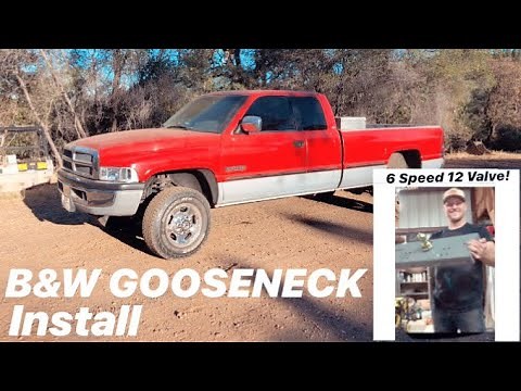 Installing B AND W GOOSENECK hitch in Dodge 2500 with 12 VALVE CUMMINS:)