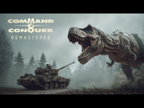 T-REX vs TANKS in Command and Conquer?