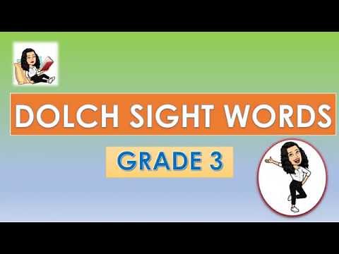 DOLCH SIGHT WORDS FLASHCARDS (GRADE 3)