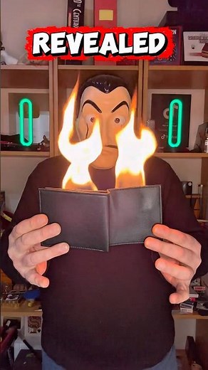 The famous fiery wallet magic trick revealed 🪄🔥 #tricks #magic #magictricks #shorts