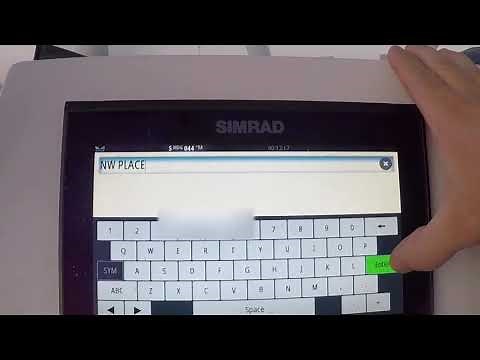 Simrad Go9 XSE | How you add waypoints