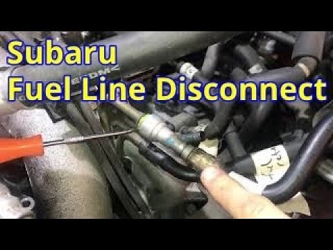 Fuel line Subaru Disconnect Procedure